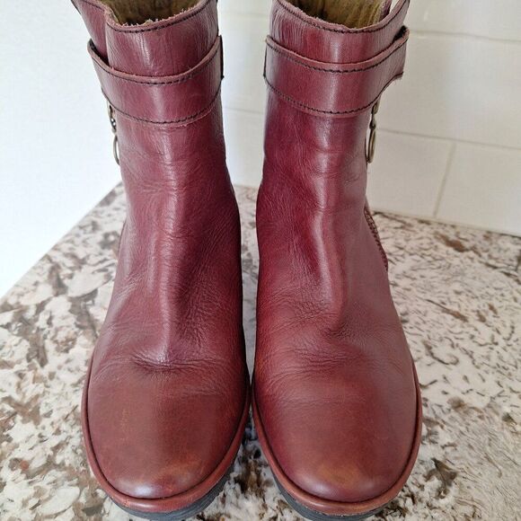 Fly London‎ Yip Ankle Boots Women 39/ 9 Booties Wedge Side Zipper - Picture 1 of 12